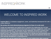 Tablet Screenshot of inspiredworkservices.com